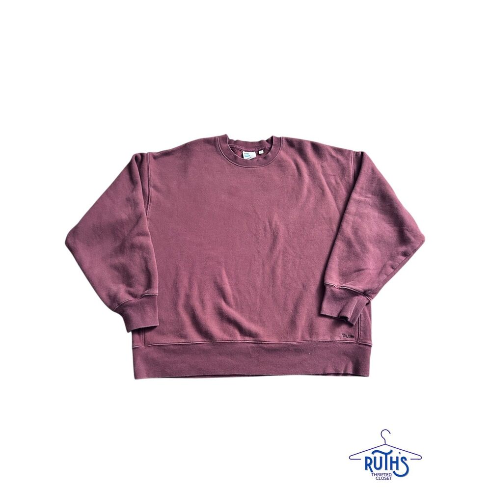 Aritzia TNA Cozy Fleece Boyfriend Crew Neck Sweatshirt Sweater